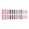 imageBABALAL Press on Nails Medium Coffin Fake Nails Black Gothic Glue ons Cute Heart Anime Charm Design Acrylic Nails 24Pcs Luxury Bling Ballerina Manicure DIY Goth False Nails for Women GirlsBNL04flower