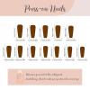 imageBABALAL Press on Nails Medium Coffin Fake Nails Black Gothic Glue ons Cute Heart Anime Charm Design Acrylic Nails 24Pcs Luxury Bling Ballerina Manicure DIY Goth False Nails for Women GirlsBNL02