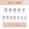 imageBABALAL Press on Nails Short Square Fake Nails Supplies Black Glue ons Flower Acrylic Nails 24Pcs Squoval Manicure Full Cover Nails for Women Girls Artificial NailsSolid