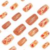imageBABALAL Press on Nails Short Square Fake Nails Supplies Black Glue ons Flower Acrylic Nails 24Pcs Squoval Manicure Full Cover Nails for Women Girls Artificial NailsBNI15