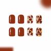 imageBABALAL Press on Nails Short Square Fake Nails Supplies Black Glue ons Flower Acrylic Nails 24Pcs Squoval Manicure Full Cover Nails for Women Girls Artificial NailsBNI20fall