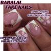 imageBABALAL Press on Nails Short Square Fake Nails Supplies Black Glue ons Flower Acrylic Nails 24Pcs Squoval Manicure Full Cover Nails for Women Girls Artificial NailsBNJ17