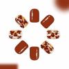 imageBABALAL Press on Nails Short Square Fake Nails Supplies Black Glue ons Flower Acrylic Nails 24Pcs Squoval Manicure Full Cover Nails for Women Girls Artificial NailsBNI20fall