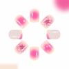 imageBABALAL Press on Nails Short Square Fake Nails Supplies Black Glue ons Flower Acrylic Nails 24Pcs Squoval Manicure Full Cover Nails for Women Girls Artificial NailsBNI05