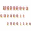 imageBABALAL Press on Nails Short Square Fake Nails Supplies Black Glue ons Flower Acrylic Nails 24Pcs Squoval Manicure Full Cover Nails for Women Girls Artificial NailsBNI02