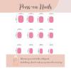 imageBABALAL Press on Nails Short Square Fake Nails Supplies Black Glue ons Flower Acrylic Nails 24Pcs Squoval Manicure Full Cover Nails for Women Girls Artificial NailsBNJ17