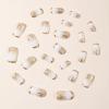 imageBABALAL Press on Nails Short Square Fake Nails Supplies Black Glue ons Flower Acrylic Nails 24Pcs Squoval Manicure Full Cover Nails for Women Girls Artificial NailsBNI07