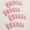 imageBABALAL Fall Press on Nails Medium Square Fake Nails Brown Leaf Glue on Nails Green Glossy Manicure Squoval 24Pcs Acrylic Nails for Women and GirlsBfnq104