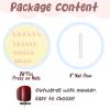 imageBABALAL Fall Press on Nails Medium Square Fake Nails Brown Leaf Glue on Nails Green Glossy Manicure Squoval 24Pcs Acrylic Nails for Women and GirlsBfnq122