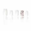 imageBABALAL Fall Press on Nails Medium Square Fake Nails Brown Leaf Glue on Nails Green Glossy Manicure Squoval 24Pcs Acrylic Nails for Women and GirlsBfnq103