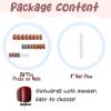 imageBABALAL Fall Press on Nails Medium Square Fake Nails Brown Leaf Glue on Nails Green Glossy Manicure Squoval 24Pcs Acrylic Nails for Women and GirlsBfnq117