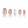 imageBABALAL Fall Press on Nails Medium Square Fake Nails Brown Leaf Glue on Nails Green Glossy Manicure Squoval 24Pcs Acrylic Nails for Women and GirlsBfnq123
