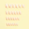 imageBABALAL Fall Press on Nails Medium Square Fake Nails Brown Leaf Glue on Nails Green Glossy Manicure Squoval 24Pcs Acrylic Nails for Women and GirlsBfnq122