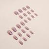 imageBABALAL Fall Press on Nails Medium Square Fake Nails Brown Leaf Glue on Nails Green Glossy Manicure Squoval 24Pcs Acrylic Nails for Women and GirlsBfnq101