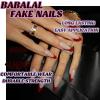 imageBABALAL Press on Nails Almond Fake Nails Medium Glue ons Brown Flower Design Fall Acrylic False Nails 24Pcs Glossy Stiletto Fall Supplies Full Cover Artificial Nails for Women GirlsBNKA06