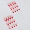 imageBABALAL Press on Nails Almond Fake Nails Medium Glue ons Brown Flower Design Fall Acrylic False Nails 24Pcs Glossy Stiletto Fall Supplies Full Cover Artificial Nails for Women GirlsBNKA06