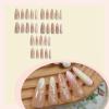 imageBABALAL Press on Nails Long Stiletto Fake Nails Blue Acrylic Nails with Glue Sliver Chrome Y2k Nail Supplies Heart 24Pcs Almond Stick on False Nails with Charm for Women Girls HandmadeBNN11