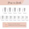 imageBABALAL Press on Nails Long Stiletto Fake Nails Blue Acrylic Nails with Glue Sliver Chrome Y2k Nail Supplies Heart 24Pcs Almond Stick on False Nails with Charm for Women Girls HandmadeBNN04