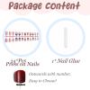 imageBABALAL Square Press on Nails Medium Fake Nails Pink Leopard French Tip Glue on Nails Y2K Artificial Nails 3d Flower Handmade Acrylic Nails with Charm 24Pcs Squoval Full Cover Nails for Women GirlsBNO01