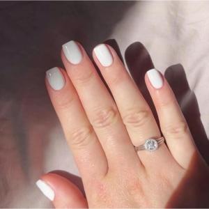 imageBABALAL Fall Press on Nails Medium Square Fake Nails Brown Leaf Glue on Nails Green Glossy Manicure Squoval 24Pcs Acrylic Nails for Women and GirlsBfnq112