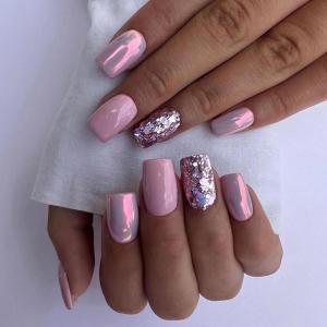 imageBABALAL Fall Press on Nails Medium Square Fake Nails Brown Leaf Glue on Nails Green Glossy Manicure Squoval 24Pcs Acrylic Nails for Women and GirlsBfnq107
