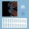 imageBABALAL Coffin Press on Nails Long Fake Nails White French Tip Glue on Nails 3D Flower Butterfly Rhinestone Design Glossy Acrylic Nails 24Pcs Ballerina Stick on Nails for Women and GirlsBBFNH20blue