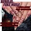 imageBABALAL Short Oval Press on Nails Black Bling Fake Nails Spider Web Glue on 24Pcs Round Goth Stick on Halloween False Nails Press onANHA202