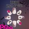 imageBABALAL Short Oval Press on Nails Black Bling Fake Nails Spider Web Glue on 24Pcs Round Goth Stick on Halloween False Nails Press onANHA204