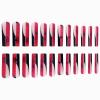 imageBABALAL Short Oval Press on Nails Black Bling Fake Nails Spider Web Glue on 24Pcs Round Goth Stick on Halloween False Nails Press onANHA205