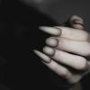 imageBABALAL Short Oval Press on Nails Black Bling Fake Nails Spider Web Glue on 24Pcs Round Goth Stick on Halloween False Nails Press onANHA207