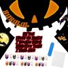 imageBABALAL Acrylic Press on Nails Short Round Fake Nails Halloween Glue ons Scary Pumpkin Ghost Design Cute Black Cat 24Pcs Oval False Nails