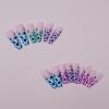 imageBABALAL Press on Nails Long Square Fake Nails Black French Tip Glue ons with Bow Charm Rhinestone Shiny Supplies 24Pcs Manicure Full Cover Acrylic False NailsO30