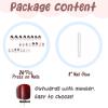imageBABALAL Press on Nails Long Square Fake Nails Black French Tip Glue ons with Bow Charm Rhinestone Shiny Supplies 24Pcs Manicure Full Cover Acrylic False NailsO051