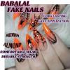 imageBABALAL Press on Nails Medium Almond Fake Nails Spider Web Gothic Glue on Brown Orange Fall Acrylic Halloween Design 24Pcs Glossy Full Cover False NailsBNS12spider