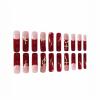 imageBABALAL Duck Nails Press on Short Fake Nails Black Pink Glue on Star Charm Y2k Stick on Acrylic 24Pcs Duck Bill Gothic Manicure Reusable Artificial Full Cover False NailFNDU307redcurved