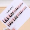 imageBABALAL Duck Nails Press on Short Fake Nails Black Pink Glue on Star Charm Y2k Stick on Acrylic 24Pcs Duck Bill Gothic Manicure Reusable Artificial Full Cover False NailFNDU307punk