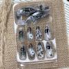 imageBABALAL Gothic Press on Nails Black Red Fake Nails  Almond Medium Acrylic 24Pcs Glossy Manicure Full Cover False NailsFNZ11ghost