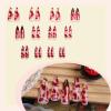 imageBABALAL Long Press on Nails Square Fake Nails Black White Gothic Glue ons Polka Dot Design Ghost Horror Halloween Pumpkin Bow Charm Trendy 24Pcs Glossy Acrylic False NailsANHA201horror
