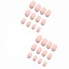 imageBABALAL Polka Dot Press On Nails 24Pcs Reusable Fake Nails  Medium Almond Pink French Tip 3D Bow Charm with Rhinestone 24Pcs Glossy Trendy Acrylic False Nails for Women GirlsANI09