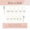 imageBABALAL Polka Dot Press On Nails 24Pcs Reusable Fake Nails  Medium Almond Pink French Tip 3D Bow Charm with Rhinestone 24Pcs Glossy Trendy Acrylic False Nails for Women GirlsANI06