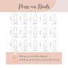 imageBABALAL Polka Dot Press On Nails 24Pcs Reusable Fake Nails  Medium Almond Pink French Tip 3D Bow Charm with Rhinestone 24Pcs Glossy Trendy Acrylic False Nails for Women GirlsANI14