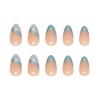 imageBABALAL Polka Dot Press On Nails 24Pcs Reusable Fake Nails  Medium Almond Pink French Tip 3D Bow Charm with Rhinestone 24Pcs Glossy Trendy Acrylic False Nails for Women GirlsANI15