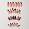 imageBABALAL Polka Dot Press On Nails 24Pcs Reusable Fake Nails  Medium Almond Pink French Tip 3D Bow Charm with Rhinestone 24Pcs Glossy Trendy Acrylic False Nails for Women GirlsANI05gothic