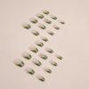 imageBABALAL Polka Dot Press on Nails Short Oval Glossy Trendy Acrylic Fake Nails 24Pcs Round Thick Glue on Nails for Women Girls KidsFNr02green