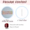 imageBABALAL Polka Dot Press on Nails Short Oval Glossy Trendy Acrylic Fake Nails 24Pcs Round Thick Glue on Nails for Women Girls KidsFNr22star