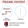 imageBABALAL Press On Fake Nails  Long Square Black Red French Tip with Gold Charm Luxury Bow Flower Trendy Acrylic False Nails with GlueFNP21brown