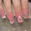 imageBABALAL Press on Nails Green Fake Nails  Medium Almond Cute Rabbit Strawberry 3D Design Handmade 24pcs Glossy Full Cover Acrylic False NailsBNU01bling