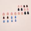imageBABALAL Press on Nails Green Fake Nails  Medium Almond Cute Rabbit Strawberry 3D Design Handmade 24pcs Glossy Full Cover Acrylic False NailsBNU05
