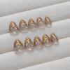 imageBABALAL Press on Nails Oval Medium Fake Nails Red White Polka Dot Design Star Y2k Glue on Acrylic Nails 24Pcs Glossy Round Manicure Trendy SuppliesCRJH08gold