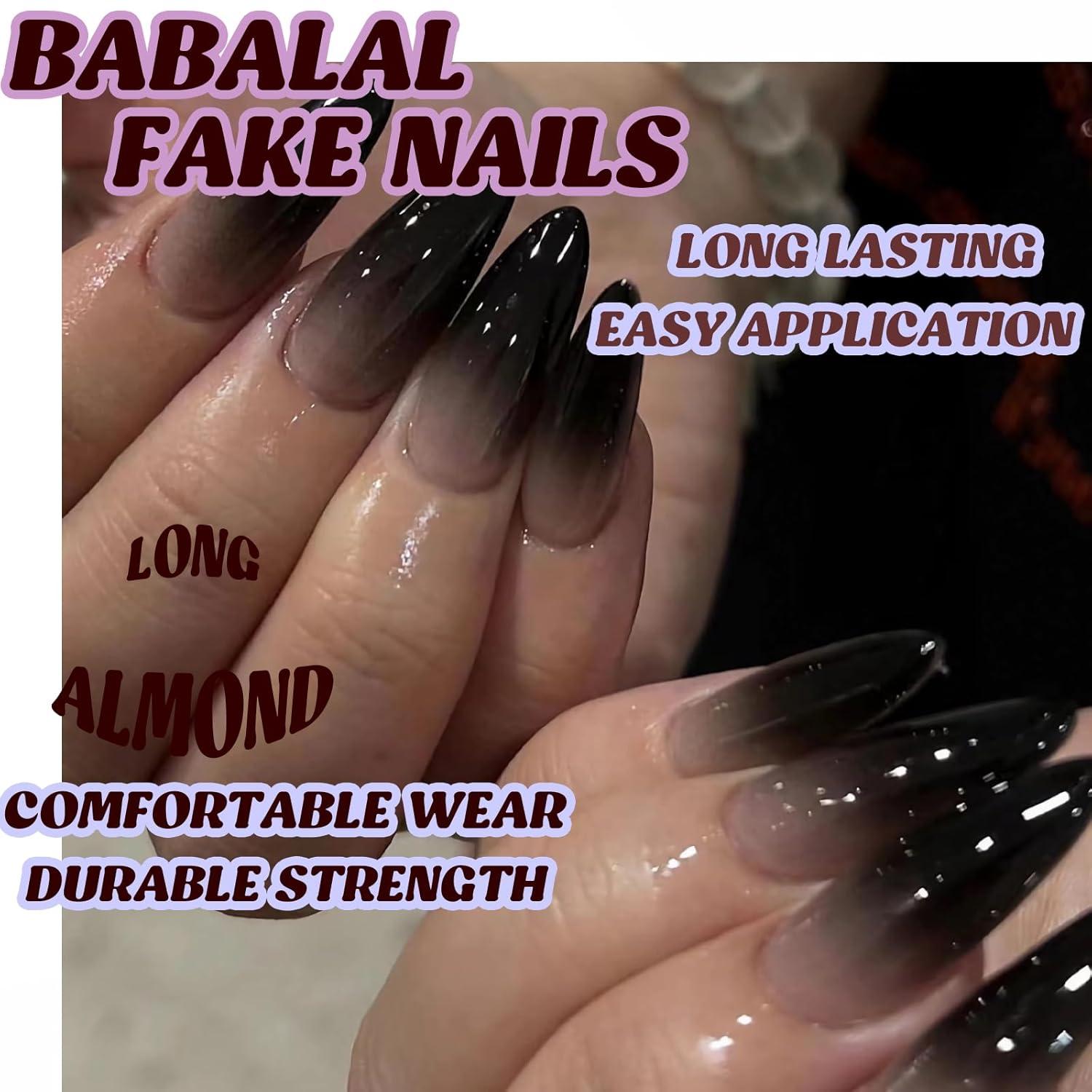 imageBABALAL Press On Nails Pink White Kawaii False Nails with Bow ampamp Paw Design Cute 3D Bear Paw Medium Almond PressOns for Women Girls 24Pcs Glossy Handmade Full Cover Stick On NailsANI04